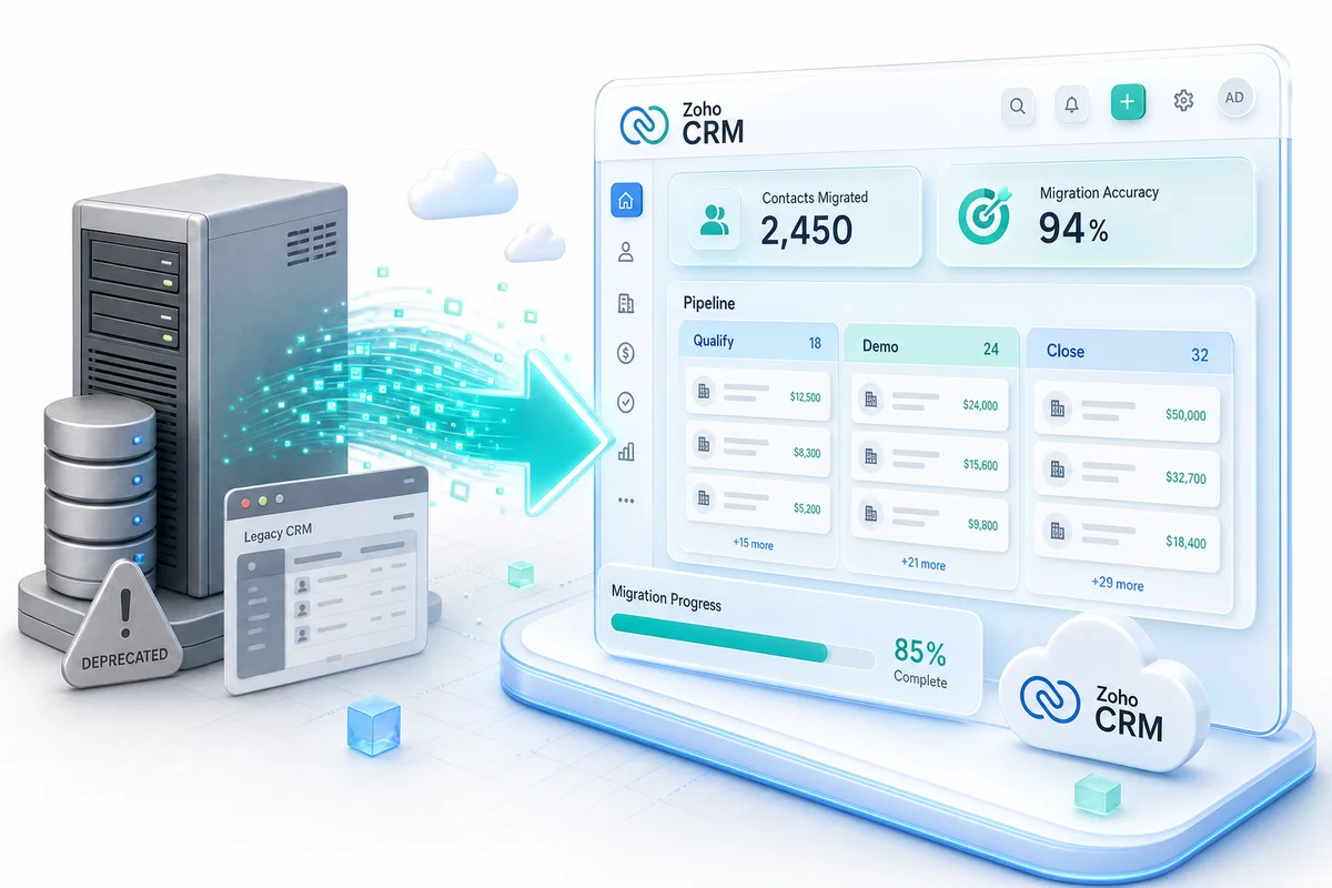 Legacy CRM to Zoho CRM Migration: Complete Guide (2026)