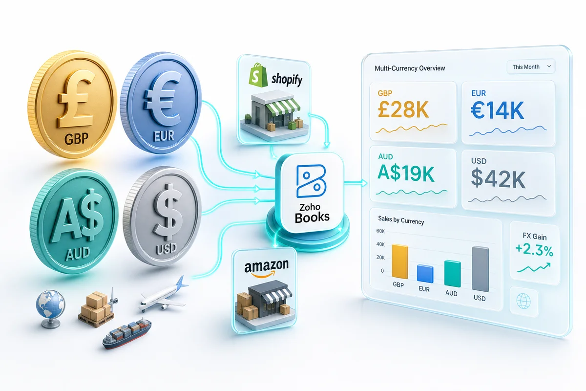Multi-Currency eCommerce Accounting with Zoho Books: A Guide for International Sellers