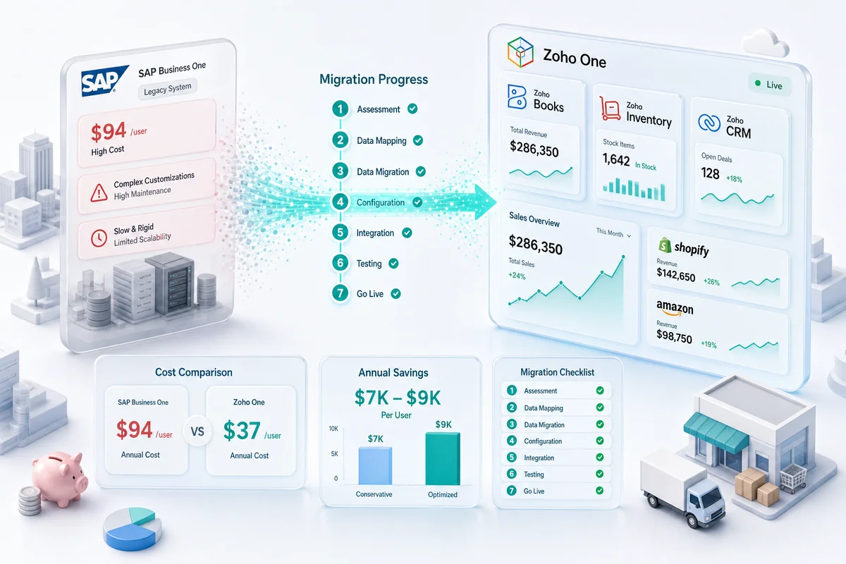 SAP to Zoho ERP Migration: Complete Guide for Mid-Market Companies