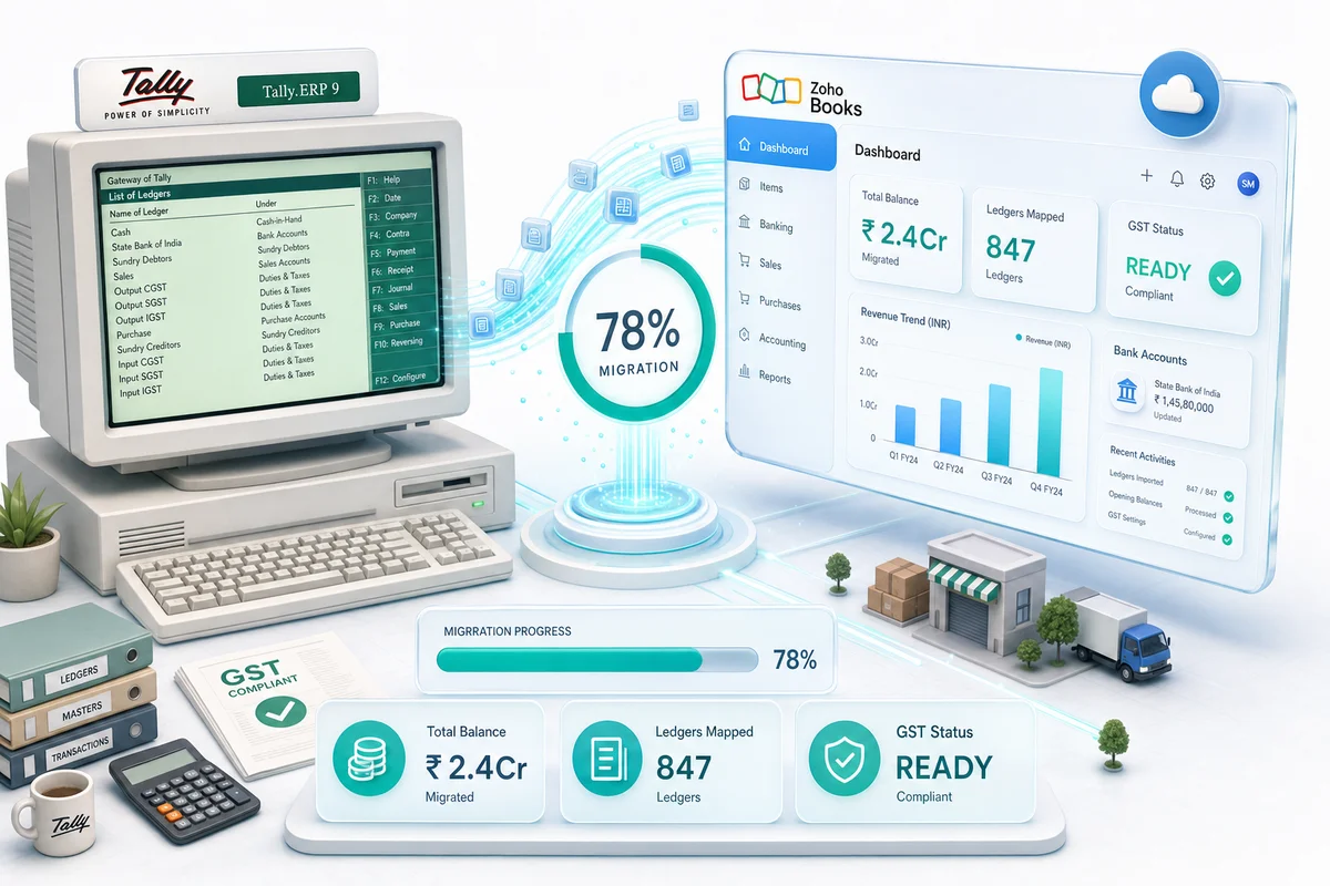 Tally to Zoho Books Migration: Complete Guide for Indian SMEs
