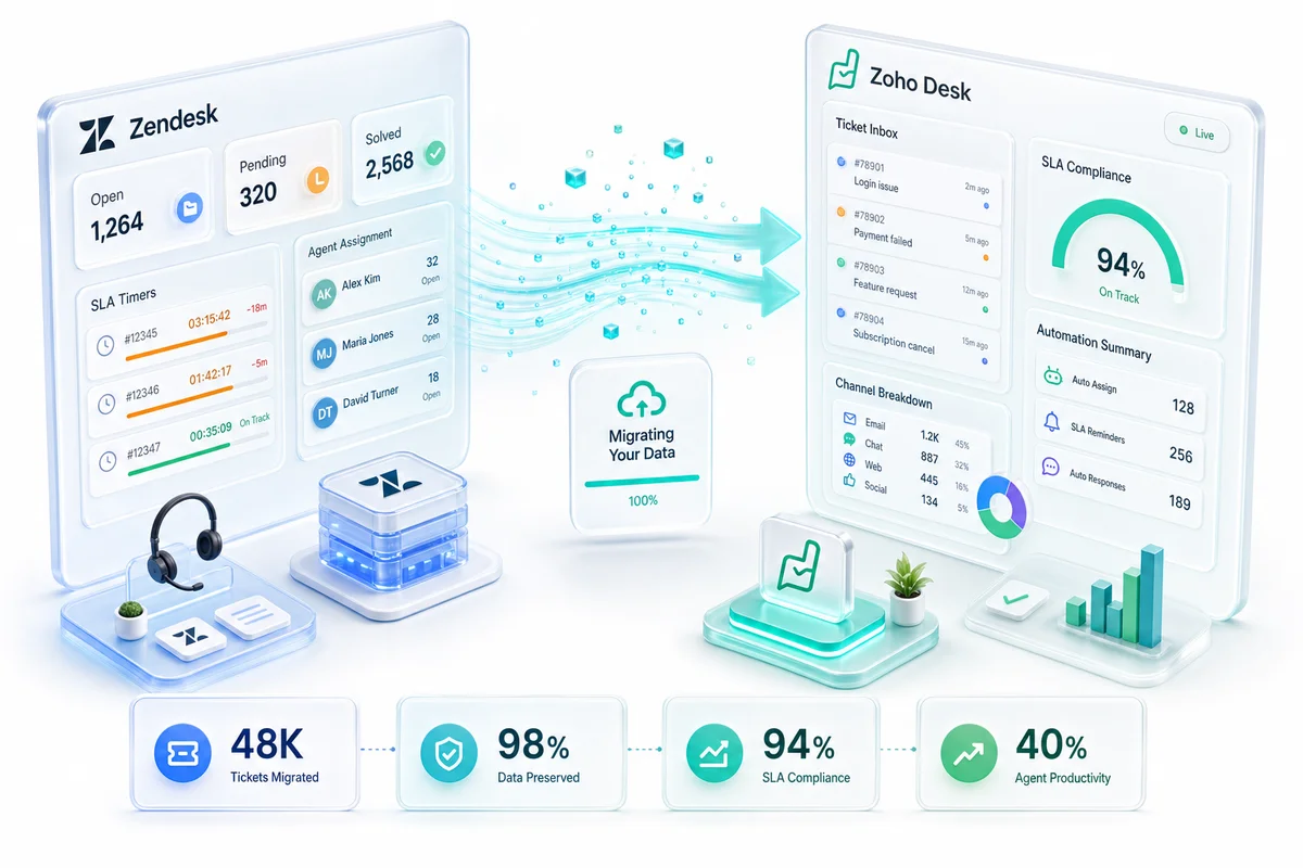 Zendesk to Zoho Desk Migration: Complete Guide (2026)