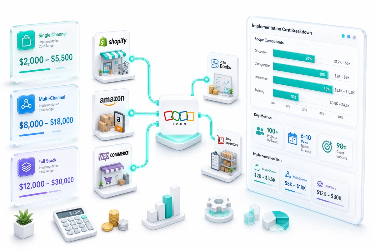 Zoho eCommerce Implementation Cost: Real Ranges from 100+ Projects