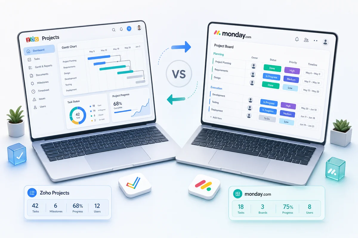 Zoho Projects vs Monday.com: Which Project Management Tool Fits Your Business?