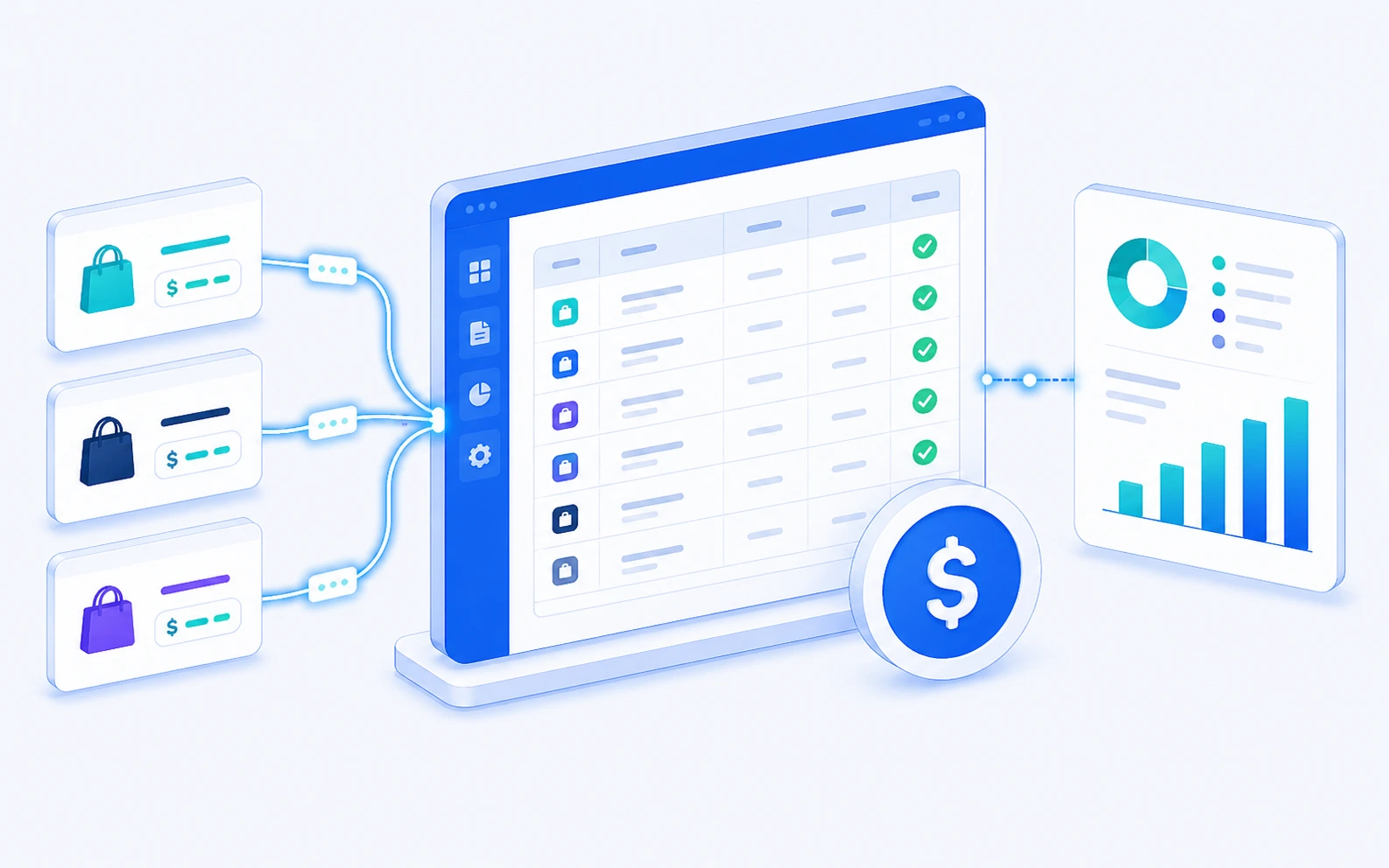 Automated accounting reconciliation, marketplace payouts matched to ledger entries