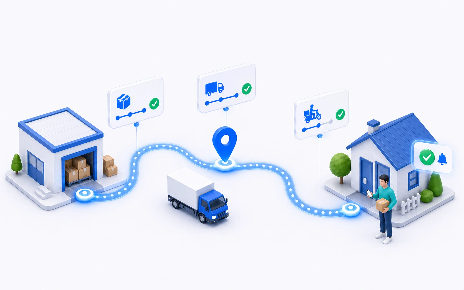 Supplier-to-customer shipment tracking