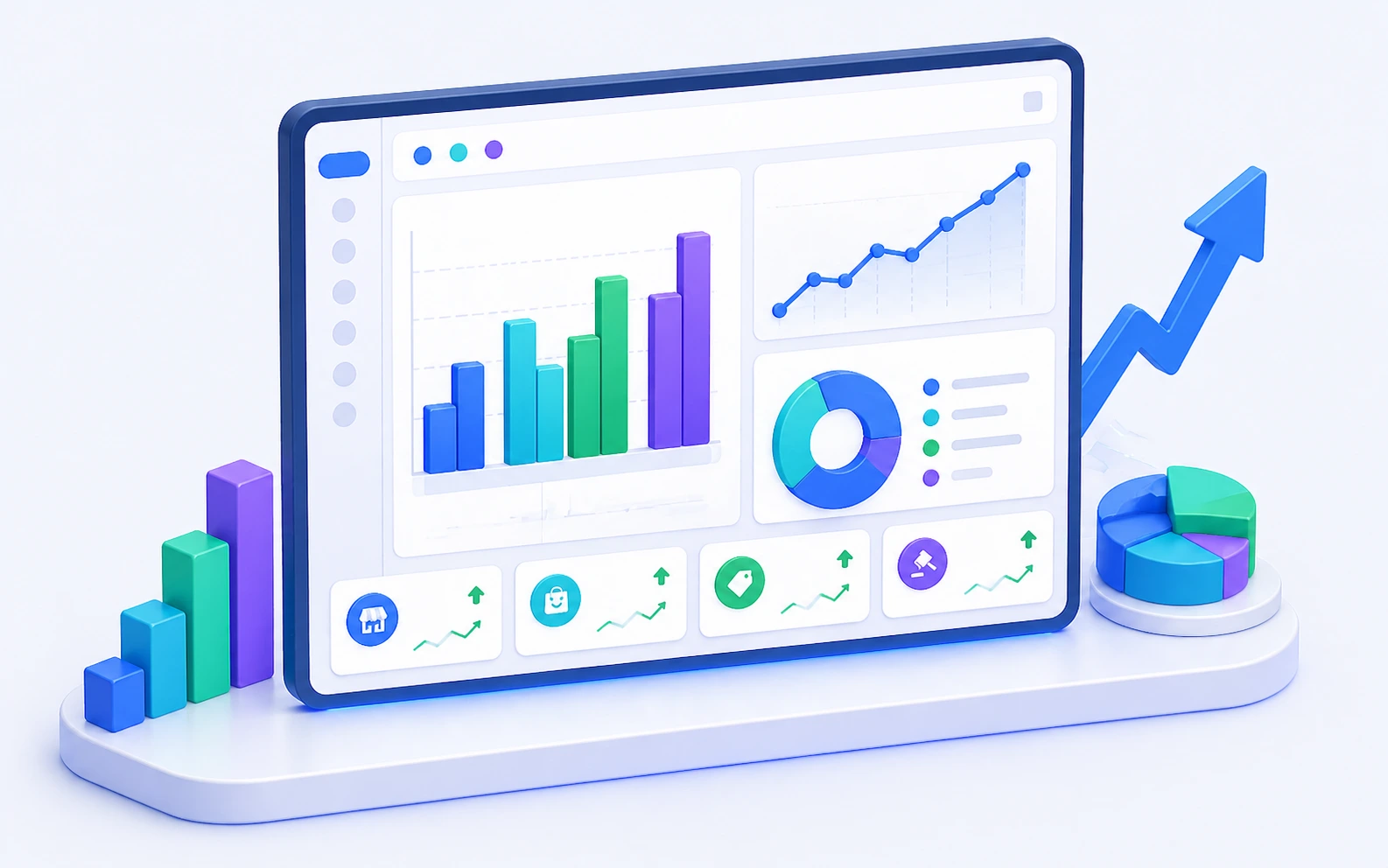 Channel performance analytics dashboard with P&L by marketplace
